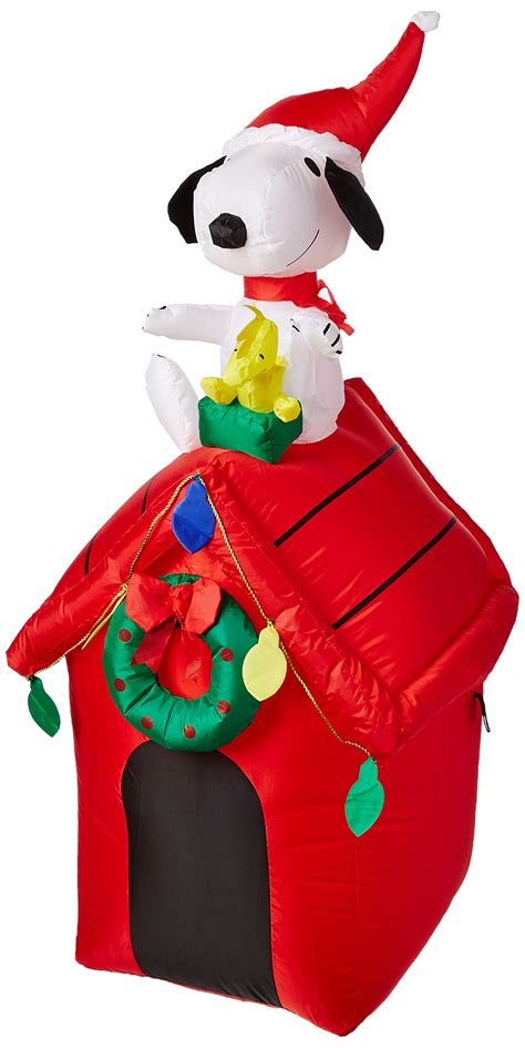 outdoor snoopy christmas decorations|inflatable snoopy christmas yard decorations.